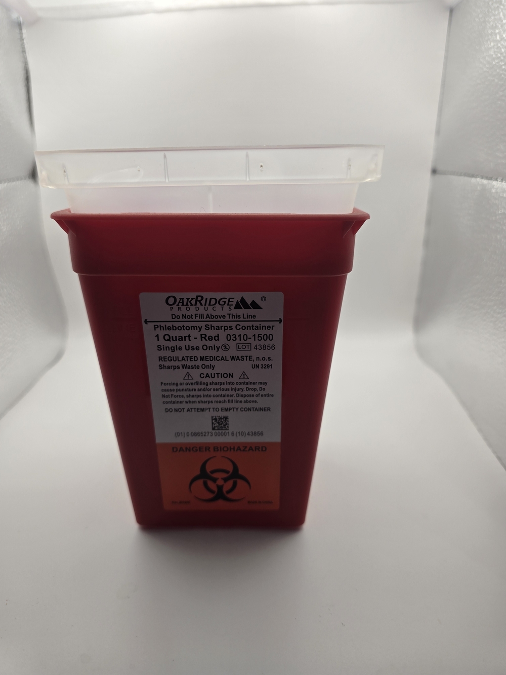 OakRidge Phlebotomy Sharps Container - Red